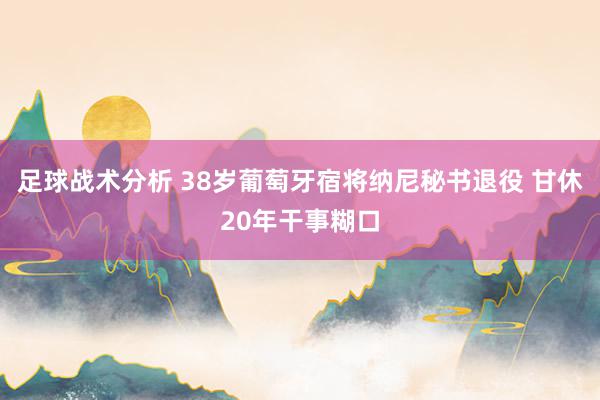 足球战术分析 38岁葡萄牙宿将纳尼秘书退役 甘休20年干事糊口